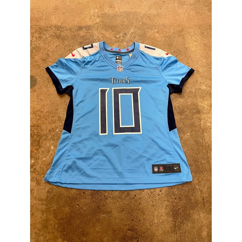 Tennessee Titans Jersey Womens L Blue DeAndre Hopkins Nike On Field Football NFL